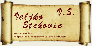 Veljko Steković vizit kartica